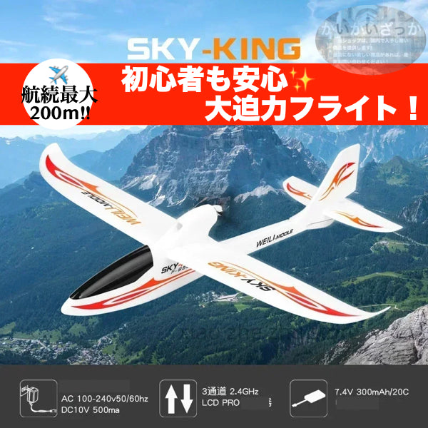 飛行機 RC グライダー F959S ラジコン 2.4g 3ch gyroリモコン リモートコントロール Wltoys 初心者向け 長時間 トイヘリ 頑丈 超軽量 室外リモコン飛行機 高速 大サイズ アウトドア