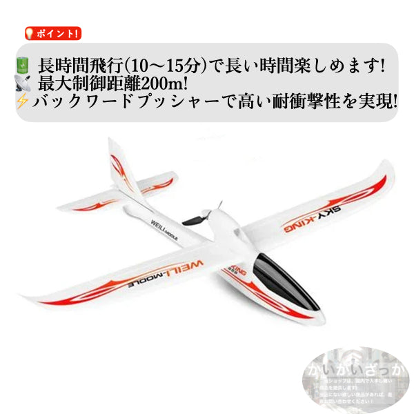 飛行機 RC グライダー F959S ラジコン 2.4g 3ch gyroリモコン リモートコントロール Wltoys 初心者向け 長時間 トイヘリ 頑丈 超軽量 室外リモコン飛行機 高速 大サイズ アウトドア