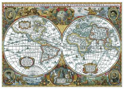 刺繍キット 世界地図 クロスステッチ 14CT 16CT 18CT 手芸 セット 大きい モノトーン 刺繍 クロス ステッチ 刺しゅうキット ししゅう おしゃれ 手作り 手芸キット ハンドメイド かわいい 北欧