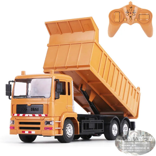 1/24 ラジコンカー RC 働く車 リモコン ダンプカー トラック 電動 充電式 迫力 車 おもちゃ 工事車両 子供 男の子 知育玩具 こどもの日 誕生日 プレゼント ギフト