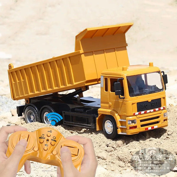 1/24 ラジコンカー RC 働く車 リモコン ダンプカー トラック 電動 充電式 迫力 車 おもちゃ 工事車両 子供 男の子 知育玩具 こどもの日 誕生日 プレゼント ギフト