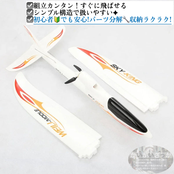 飛行機 RC グライダー F959S ラジコン 2.4g 3ch gyroリモコン リモートコントロール Wltoys 初心者向け 長時間 トイヘリ 頑丈 超軽量 室外リモコン飛行機 高速 大サイズ アウトドア