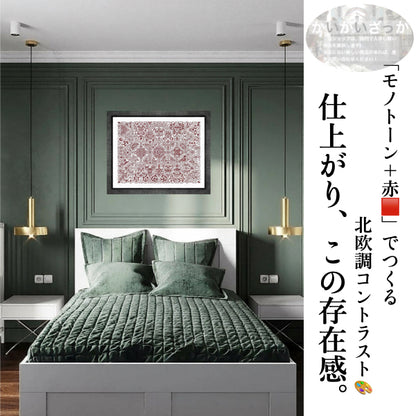 刺繍キット クロスステッチ ハート 赤 レッド 大判 14CT 18CT 11CT 針 付き コットン シルク 選べるサイズ