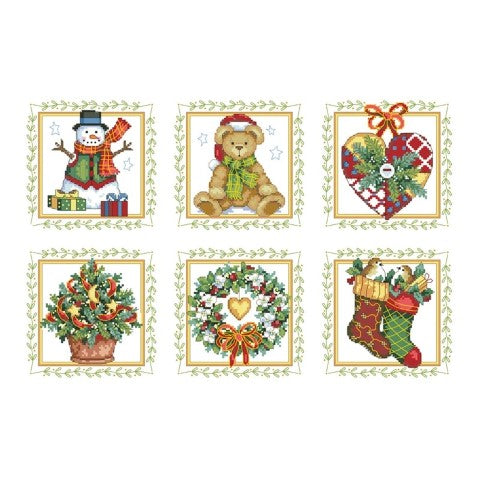 刺繍キット クロスステッチ クリスマス アイテム チャーム セット 14CT 18CT 北欧 おしゃれ インテリア かわいい ギフト ハンドメイド 手芸用品 クロス ステッチ キット