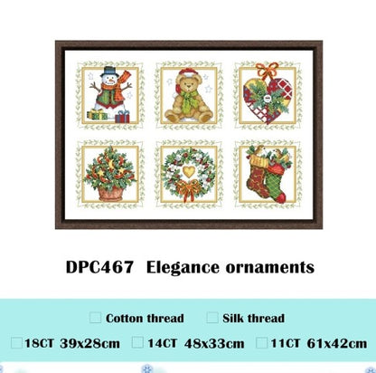 刺繍キット クロスステッチ クリスマス アイテム チャーム セット 14CT 18CT 北欧 おしゃれ インテリア かわいい ギフト ハンドメイド 手芸用品 クロス ステッチ キット