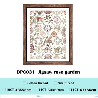 刺繍キット セット 花  クロスステッチ パズル 11CT 14CT 18CT クロスステッチ 刺しゅうキット ししゅう おしゃれ 手芸 手作り 手芸キット ハンドメイド かわいい 北欧