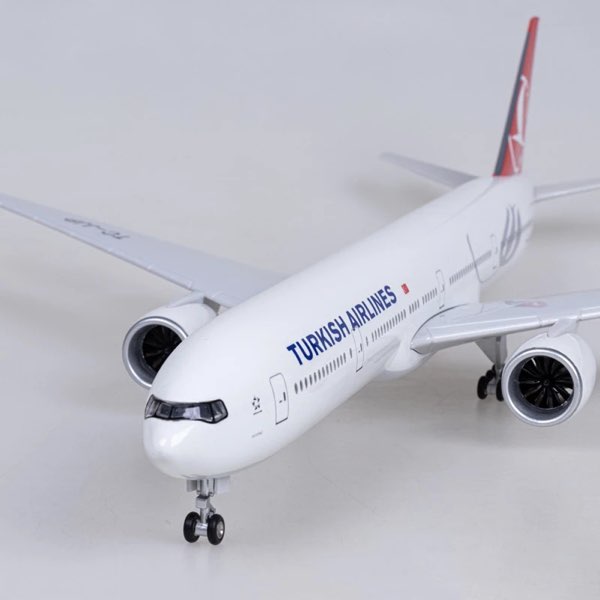 トルコ航空 模型 ボーイング 航空機 国際航空 コレクション 1/160スケール 航空機 ダイキャスト ライト 47cm 大サイズ ボーイング777 飛行機 飾り インテリア