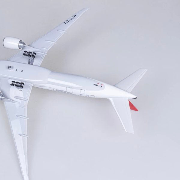 トルコ航空 模型 ボーイング 航空機 国際航空 コレクション 1/160スケール 航空機 ダイキャスト ライト 47cm 大サイズ ボーイング777 飛行機 飾り インテリア