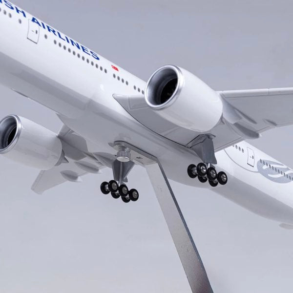 トルコ航空 模型 ボーイング 航空機 国際航空 コレクション 1/160スケール 航空機 ダイキャスト ライト 47cm 大サイズ ボーイング777 飛行機 飾り インテリア