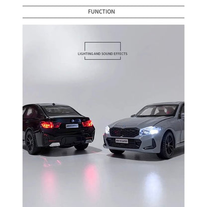 BMW 3シリーズ 320i 1/32 合金 ミニカー 全3色 ライト点灯 サウンド 模型 ジオラマ インテリア スケール1:32 カーモデル おもちゃ ダイキャスト