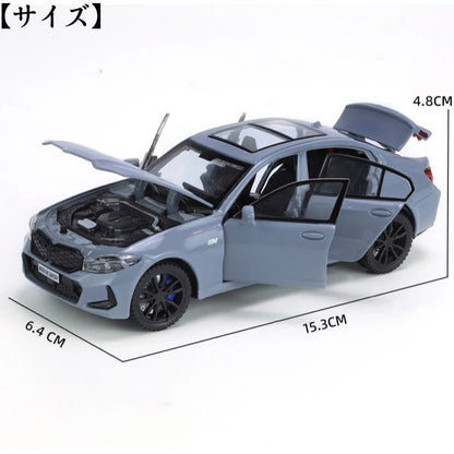 BMW 3シリーズ 320i 1/32 合金 ミニカー 全3色 ライト点灯 サウンド 模型 ジオラマ インテリア スケール1:32 カーモデル おもちゃ ダイキャスト