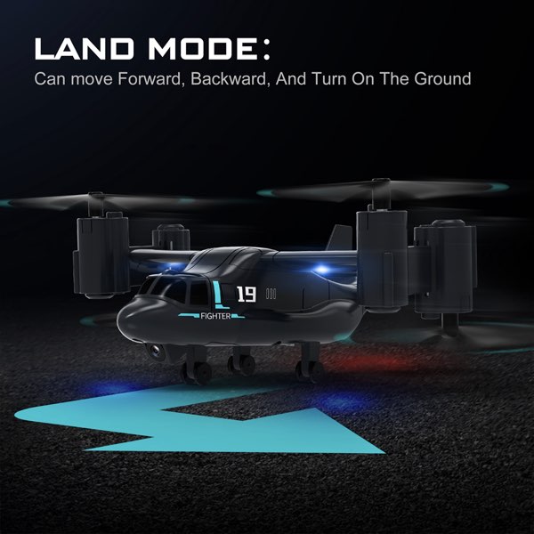 ラジコン オスプレイ型 ドローン カメラ 480p wifi fpv ヘリコプター 飛行機モデル クワッドコプター rc飛行機 プレゼント ギフト 入学祝い かっこいい