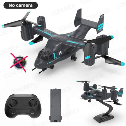 ラジコン オスプレイ型 ドローン カメラ 480p wifi fpv ヘリコプター 飛行機モデル クワッドコプター rc飛行機 プレゼント ギフト 入学祝い かっこいい