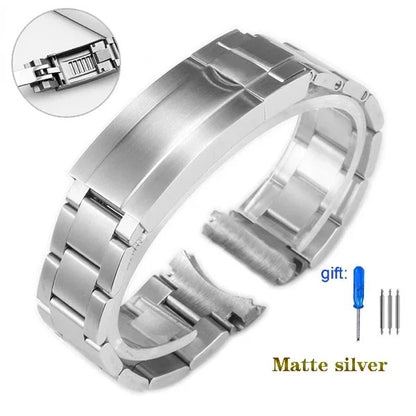 ロレックス対応 時計 バンド 20mm ステンレス 904L ベルト サブマリナー用 交換ベルト 腕時計バンド メンズ 工具付 三つ折れ