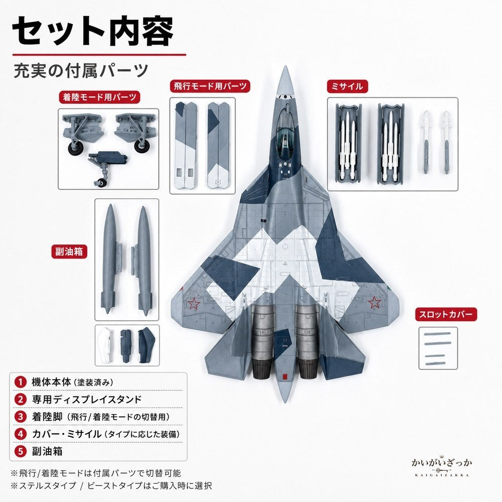 精密ダイキャスト 1/100 Su-57 ステルス戦闘機 ロシア空軍 完成品 合金模型 飛行機 航空機 ミリタリー スタンド付 インテリア ディスプレイ コレクション 大人の趣味 男性へのギフト