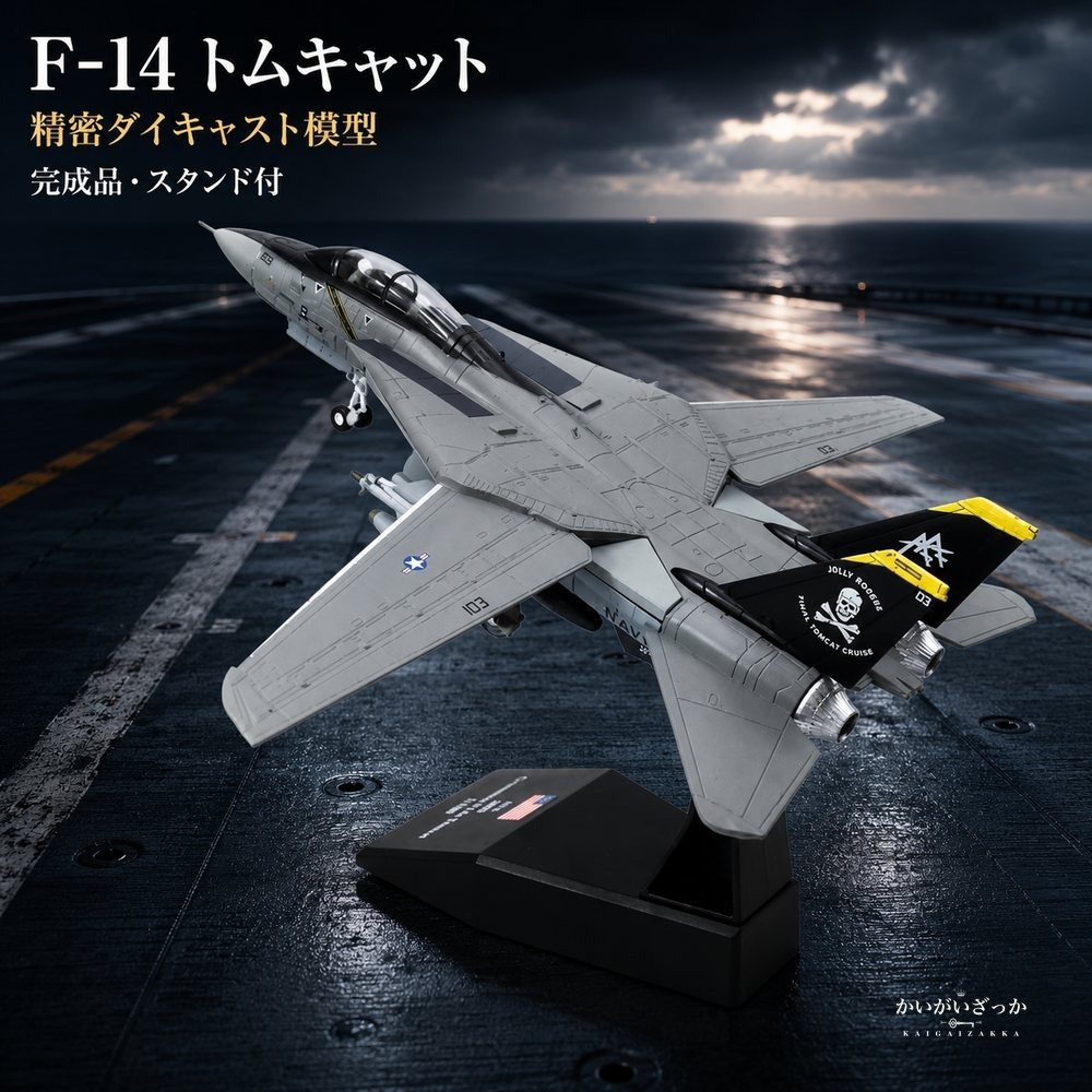 精密ダイキャスト 1/100 F-14 トムキャット 艦上戦