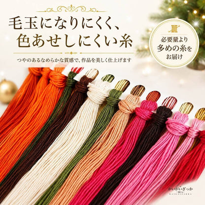 サンタと蒸気機関車の雪景色 クロスステッチキット 刺繍キット 14CT/16CT/18CT 印刷なし生地 クリスマス壁飾り インテリアアート 手作りDIY 額装対応 贈り物