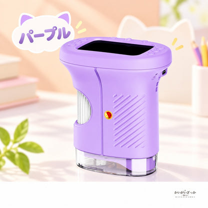 子供用デジタル顕微鏡 1000倍拡大 2.4インチIPS画面 写真動画撮影 USB充電式 ストラップ付き自由研究向け科学観察学習玩具セット コンパクト持ち運び便利