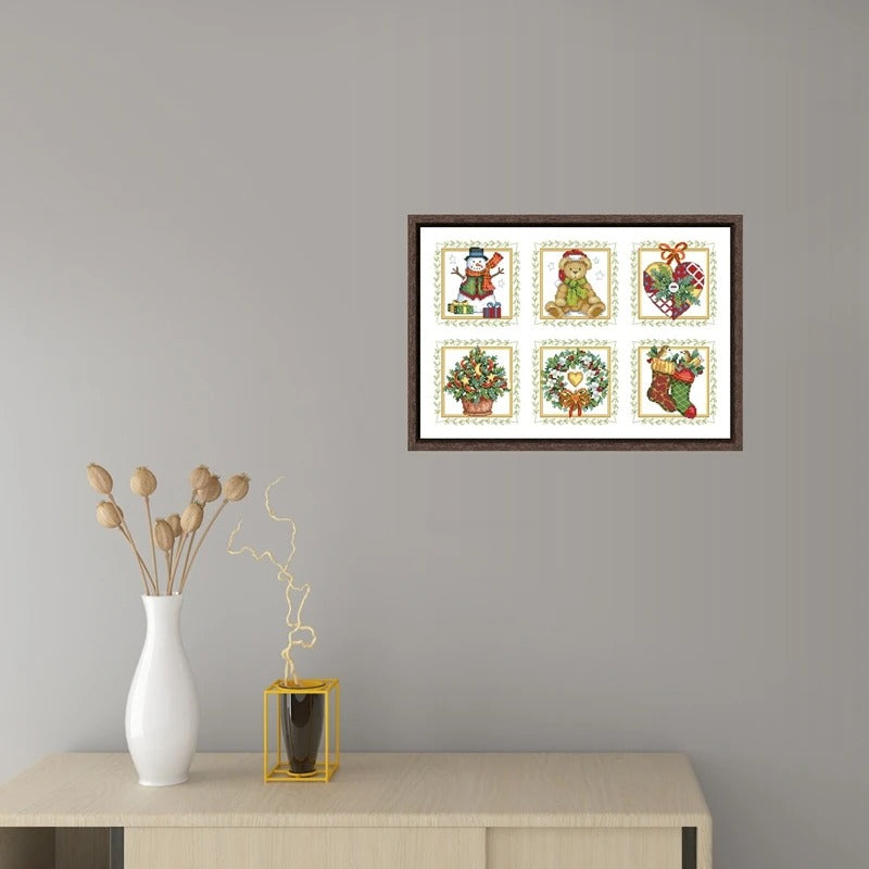 刺繍キット クロスステッチ クリスマス アイテム チャーム セット 14CT 18CT 北欧 おしゃれ インテリア かわいい ギフト ハンドメイド 手芸用品 クロス ステッチ キット