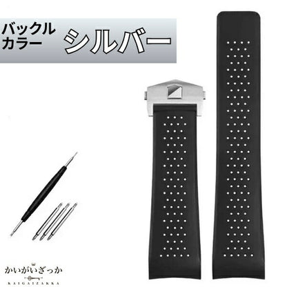腕時計 ソフトシリコン ラバーバンド 22mm 24mm ストラップ スポーツ利用 プレゼント エレガント おしゃれ